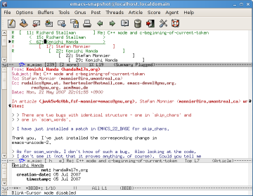 Gnus screenshot